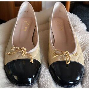 NWOT FS/NY ( 8.5 ) Passport Ballet Leather/Patent Leather Made in Spain